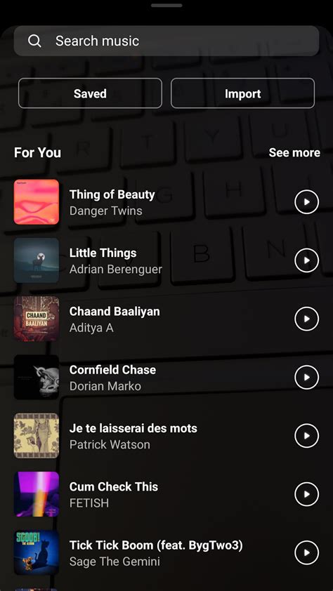 Using Instagram’s Music Library