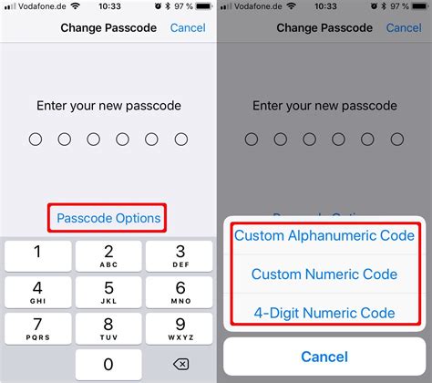 iOS 16 Change Passcode