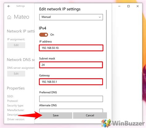 IP Settings