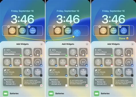 iPhone lock screen widgets
