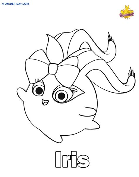 iris sunny bunnies coloring pages