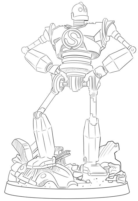 iron giant coloring pages