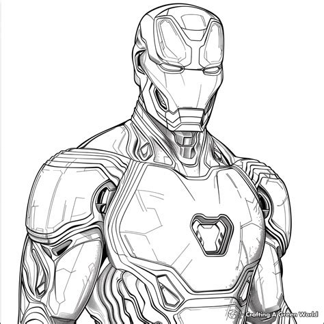 iron man mark 85 coloring pages