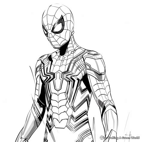 iron spider coloring pages to print