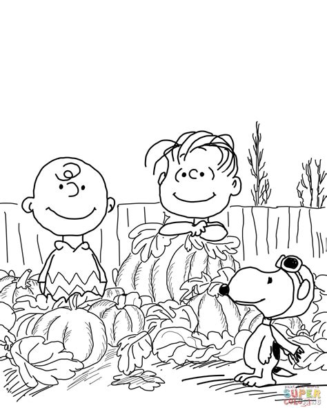 it's the great pumpkin charlie brown coloring pages