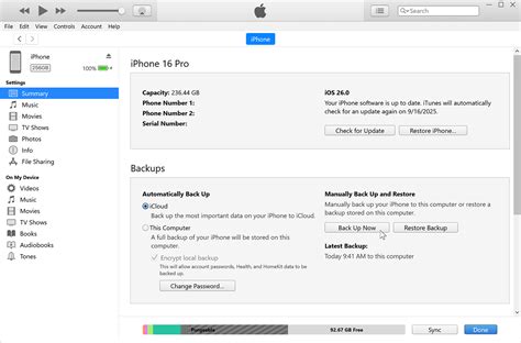 iTunes Backup