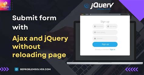 jQuery AJAX submit form