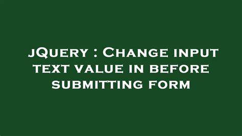 jQuery change input text value