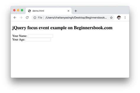 jQuery lose focus event