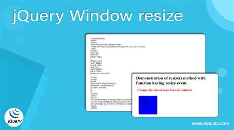 jQuery on window resize