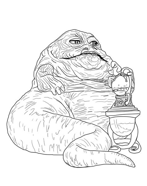 jabba the hutt coloring pages