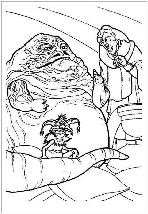 jabba the hutt coloring pages