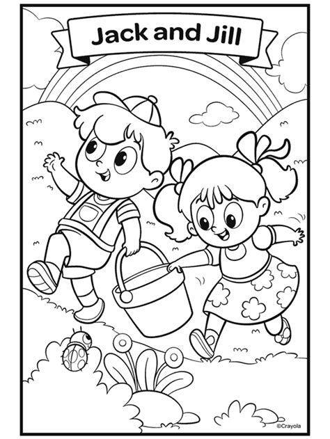 jack and jill coloring pages
