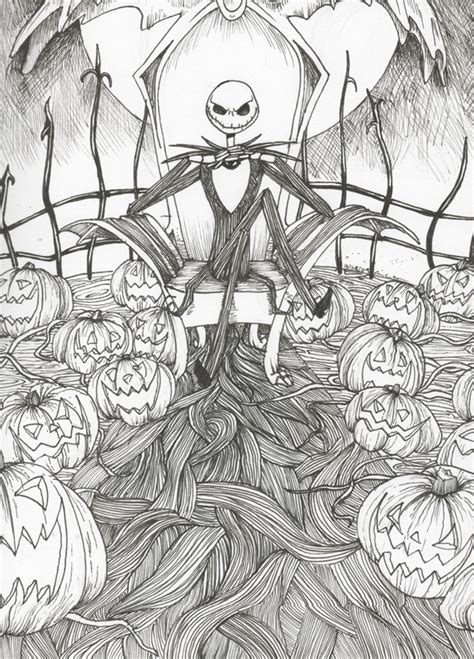 jack the pumpkin king coloring pages