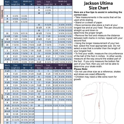 Jackson Size Chart