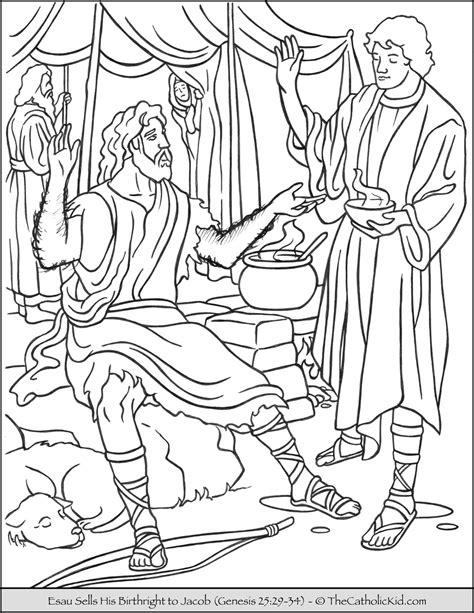 jacob coloring pages