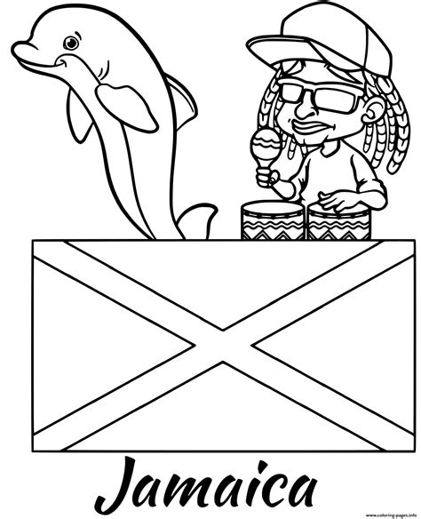 jamaica coloring pages