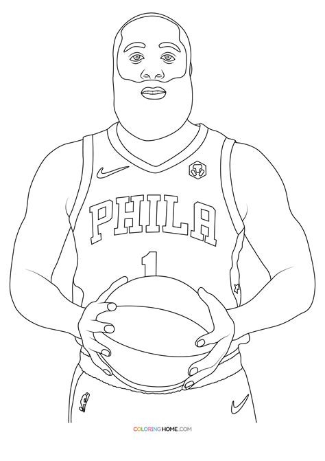 james harden coloring pages