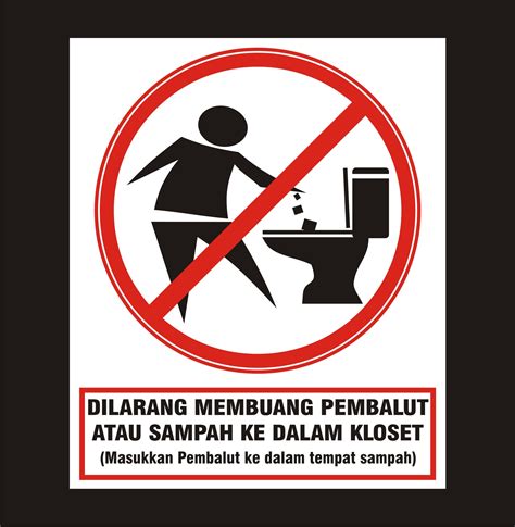 Jangan Buang Sampah Sembarangan di Toilet