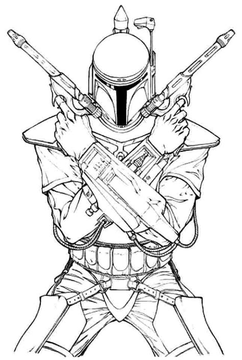 jango fett coloring pages