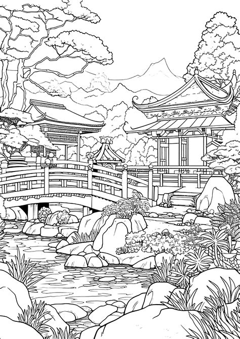 japanese coloring pages for adults