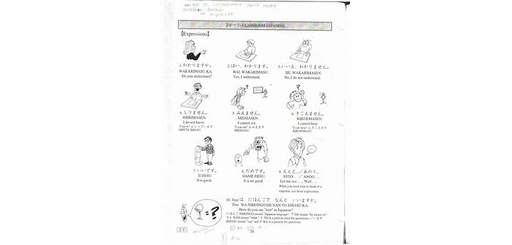 Japanese learning exercise