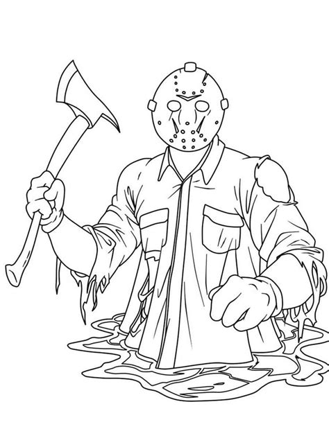 jason coloring pages