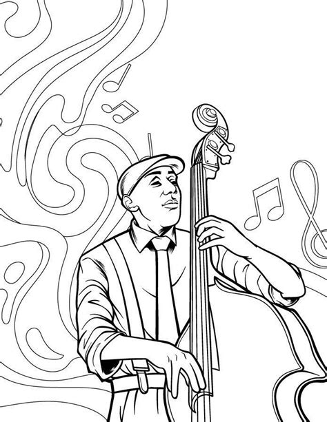 jazz coloring pages