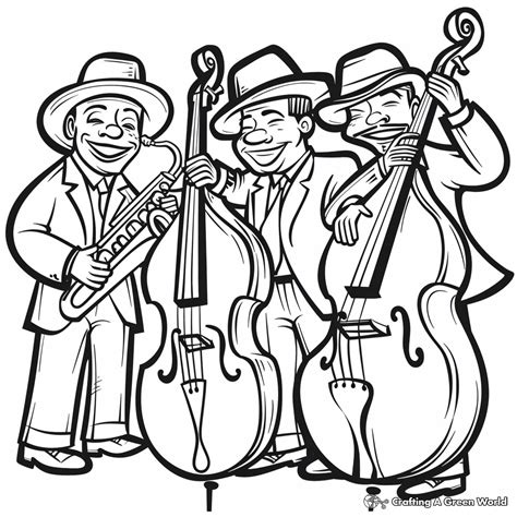 jazz coloring pages