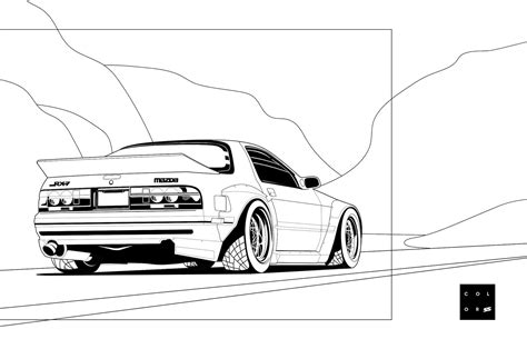 jdm car coloring pages