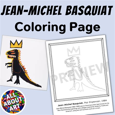 jean michel basquiat coloring pages