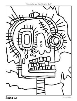 jean michel basquiat coloring pages