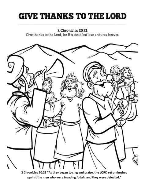 jehoshaphat coloring pages