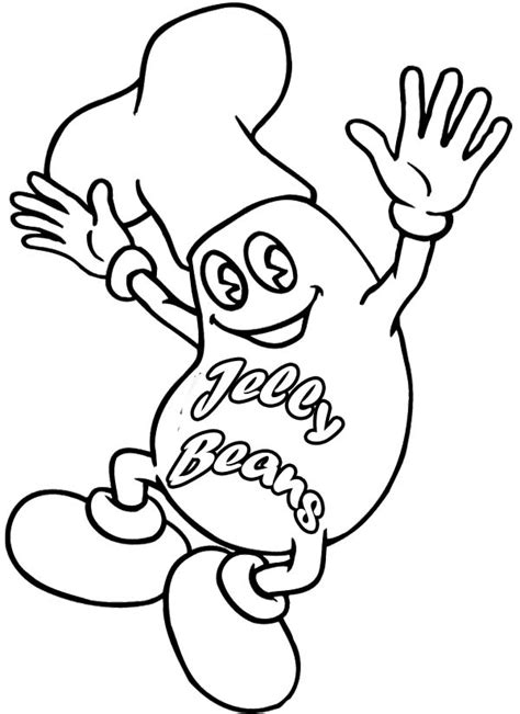 jelly bean coloring pages