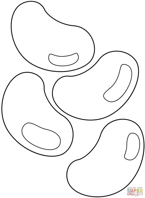 jelly bean coloring pages