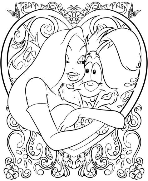 jessica rabbit coloring pages