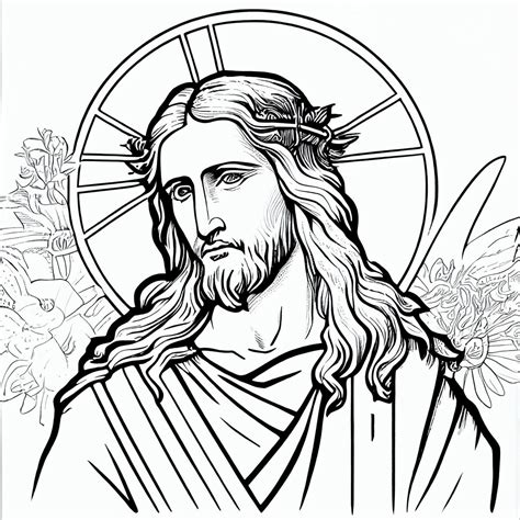jesus colouring pages