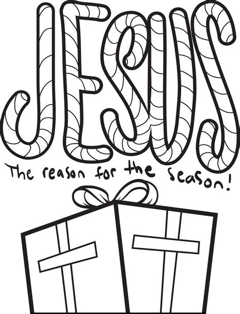 jesus is the reason for the season coloring pages