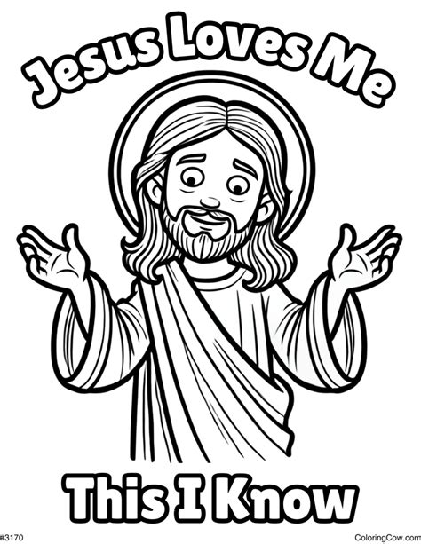 jesus loves me coloring pages for preschoolers