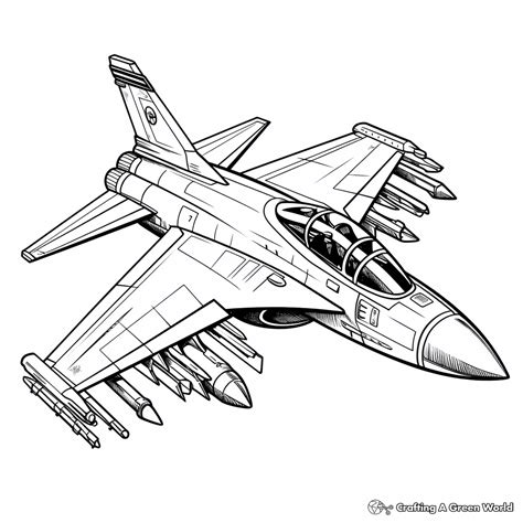 jet coloring pages