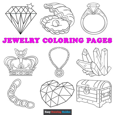 jewels coloring pages