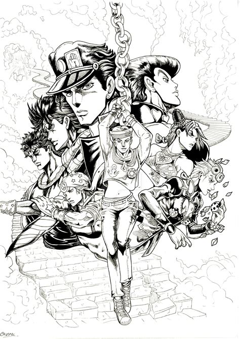 jjba coloring pages