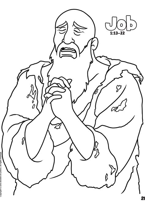 job bible coloring pages