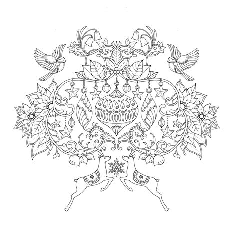johanna basford christmas coloring pages