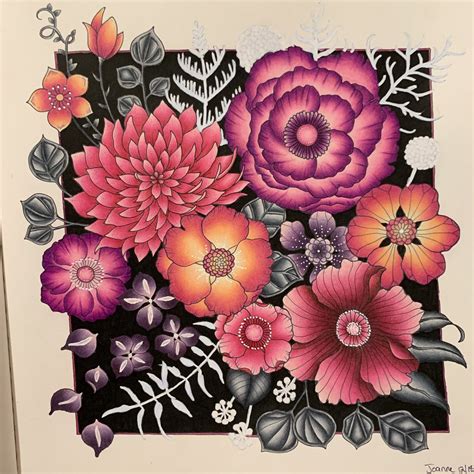 johanna basford world of flowers coloring book