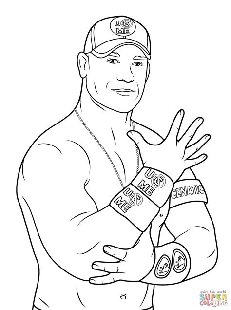 john cena coloring pages