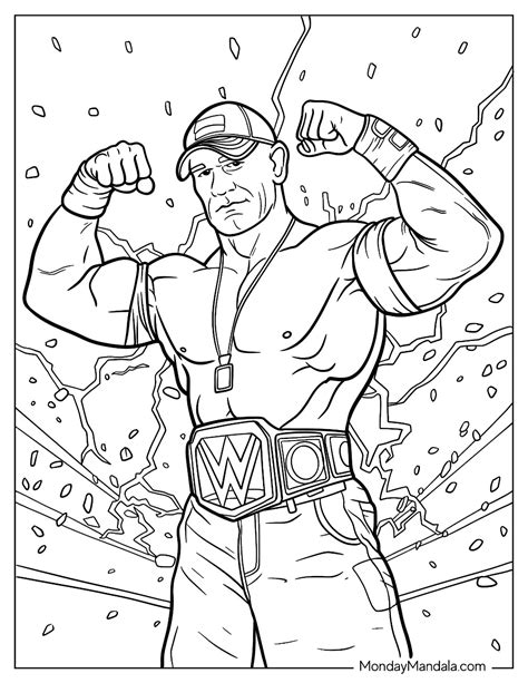 john cena coloring pages