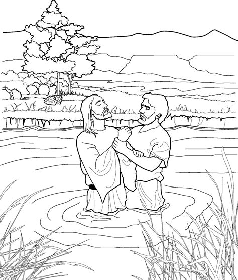 john the baptist coloring pages free