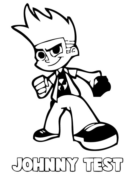 johnny test coloring pages