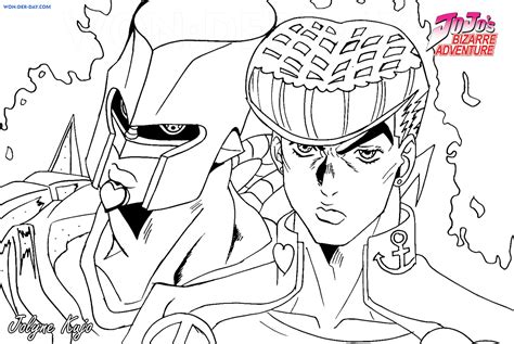 jojo's bizarre adventure coloring pages